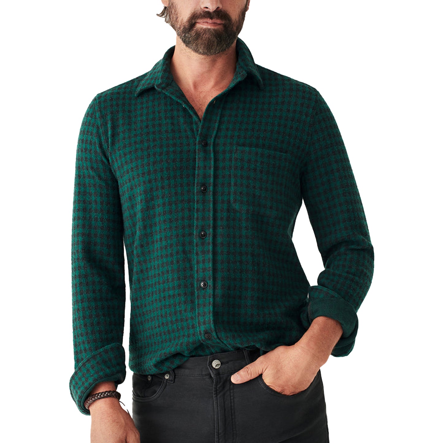 Faherty Gingham Legend Sweater Shirt