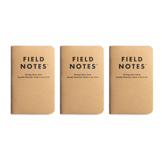Field Notes Original-Notizbücher aus Kraftpapier