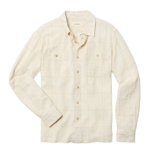 Line of Trade Draftsman Shirt Ivory Windowpane