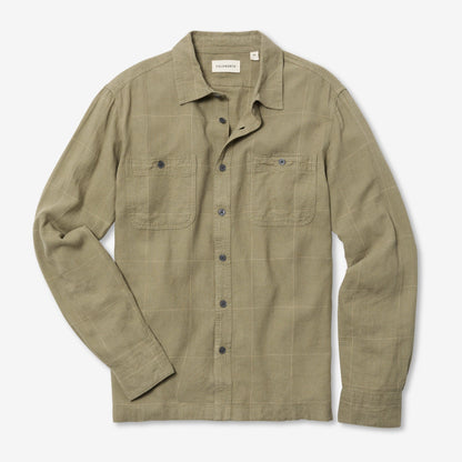Draftsman Shirt Olive Windowpane
