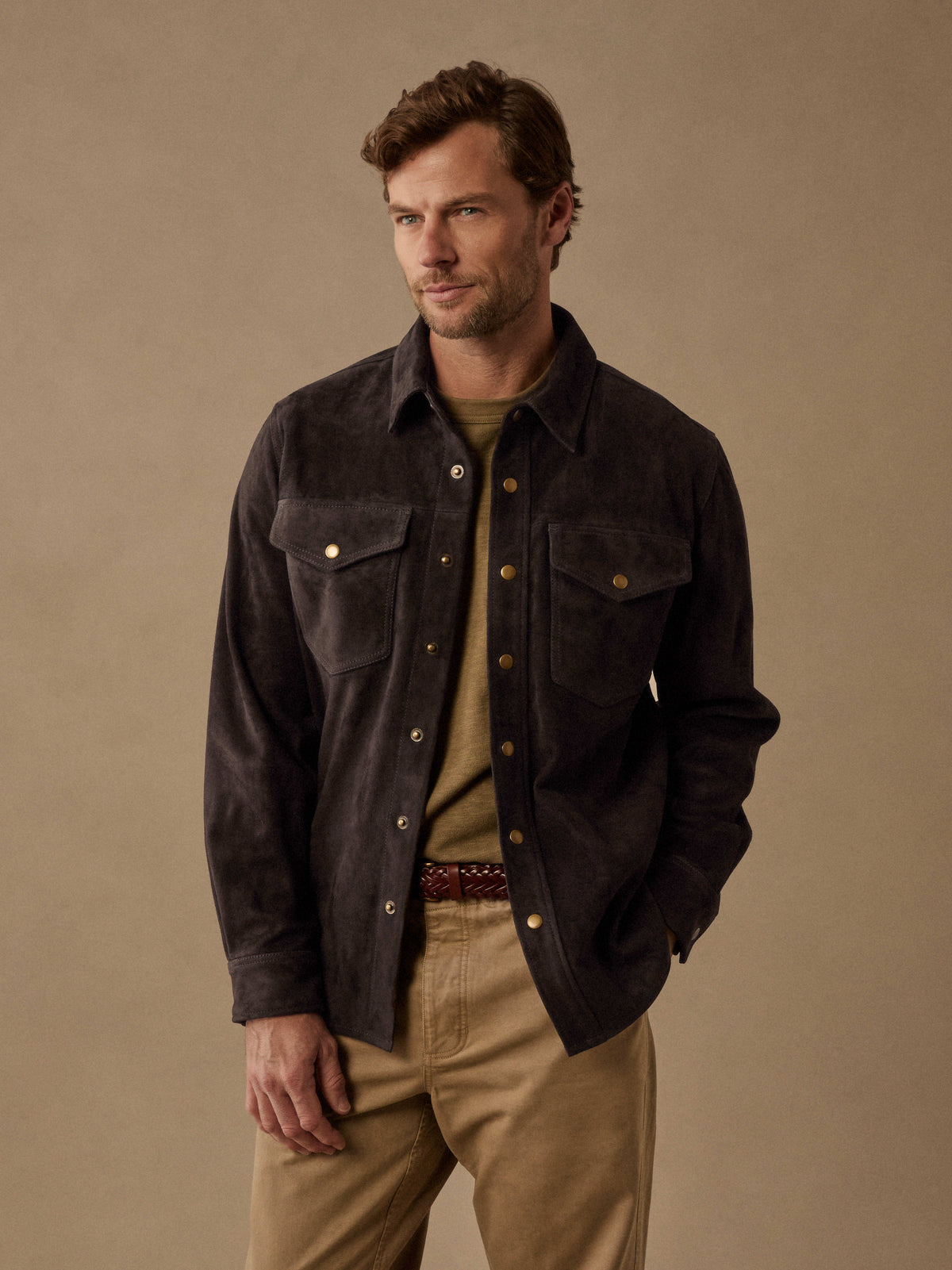 Suede CPO Overshirt