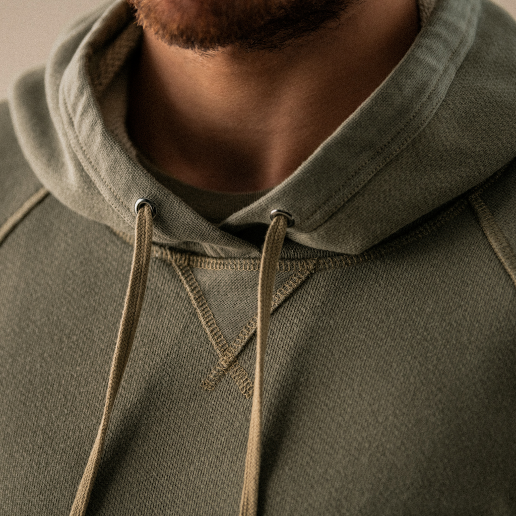 Line of Trade Hooded Sweatshirt Vintage Loopback