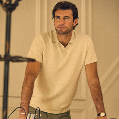 Jacquard Johnny Collar Polo