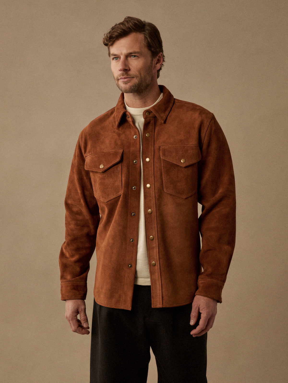 Suede CPO Overshirt
