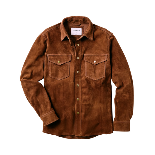 Suede CPO Overshirt Tobacco
