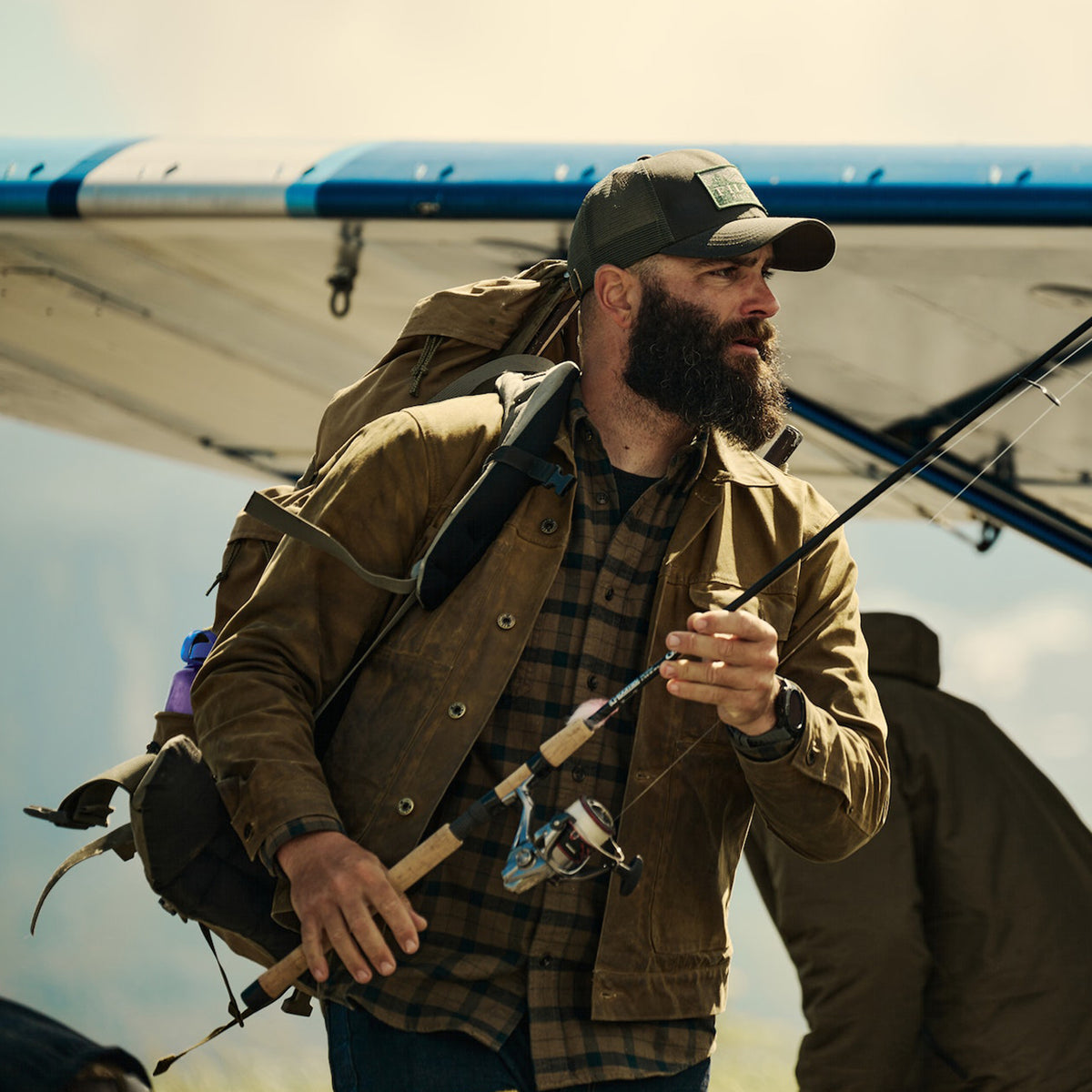 Filson Models Filson Tin Cloth Short Lined Cruiser Jacket | Uncrate Supply