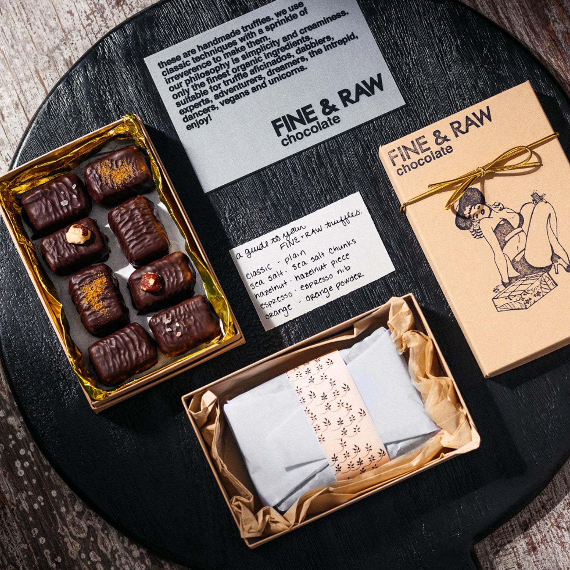 Fine & Raw Chocolate Truffle Gift Sets Uncrate Supply