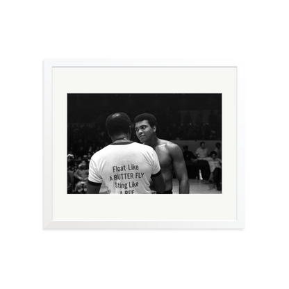 Muhammad Ali Float Like A Butterfly Framed Print