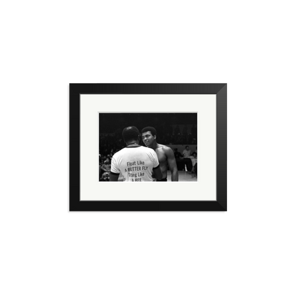 Muhammad Ali Float Like A Butterfly Framed Print