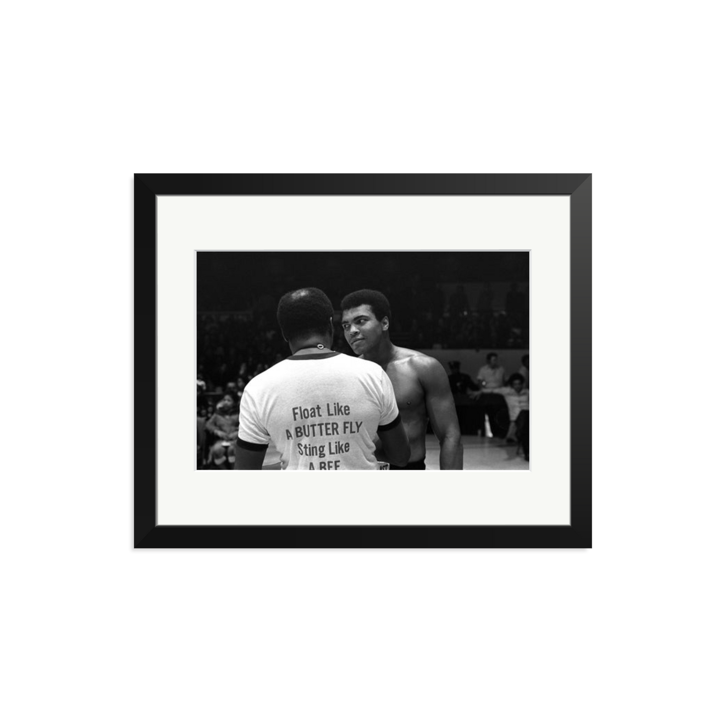Muhammad Ali Float Like A Butterfly Framed Print Black Medium