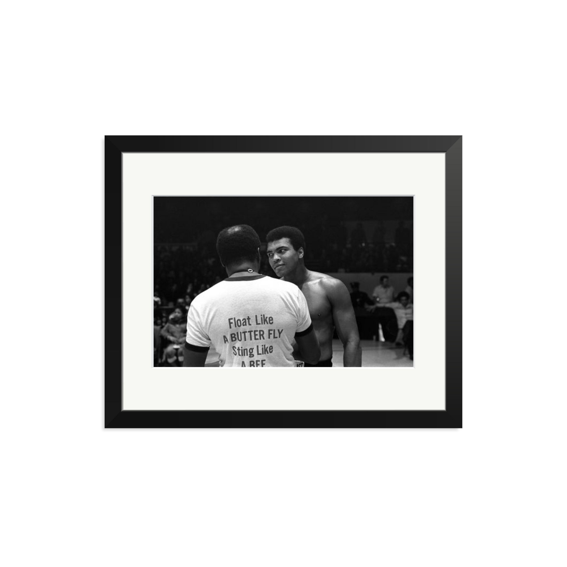 Muhammad Ali Float Like A Butterfly Framed Print Black Medium