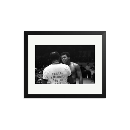 Muhammad Ali Float Like A Butterfly Framed Print Black Medium