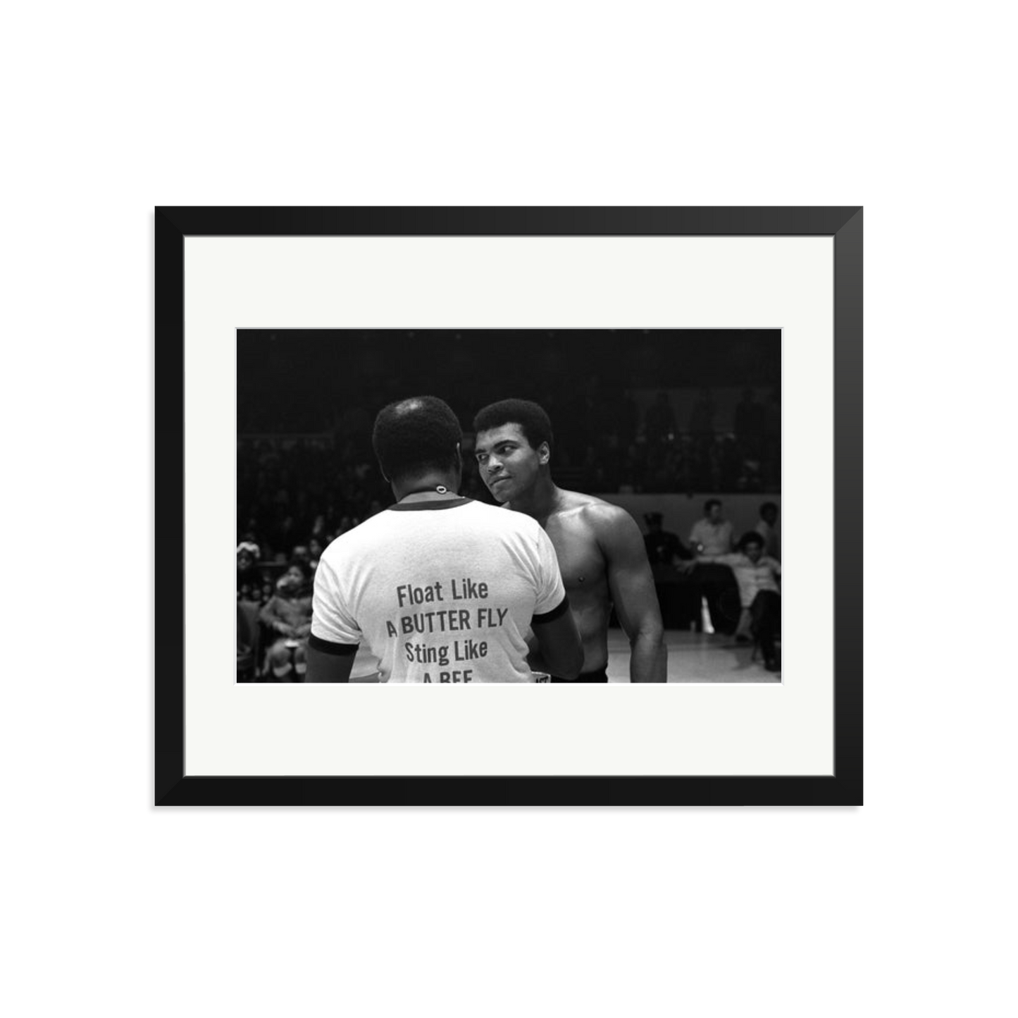 Muhammad Ali Float Like A Butterfly Framed Print Black Large