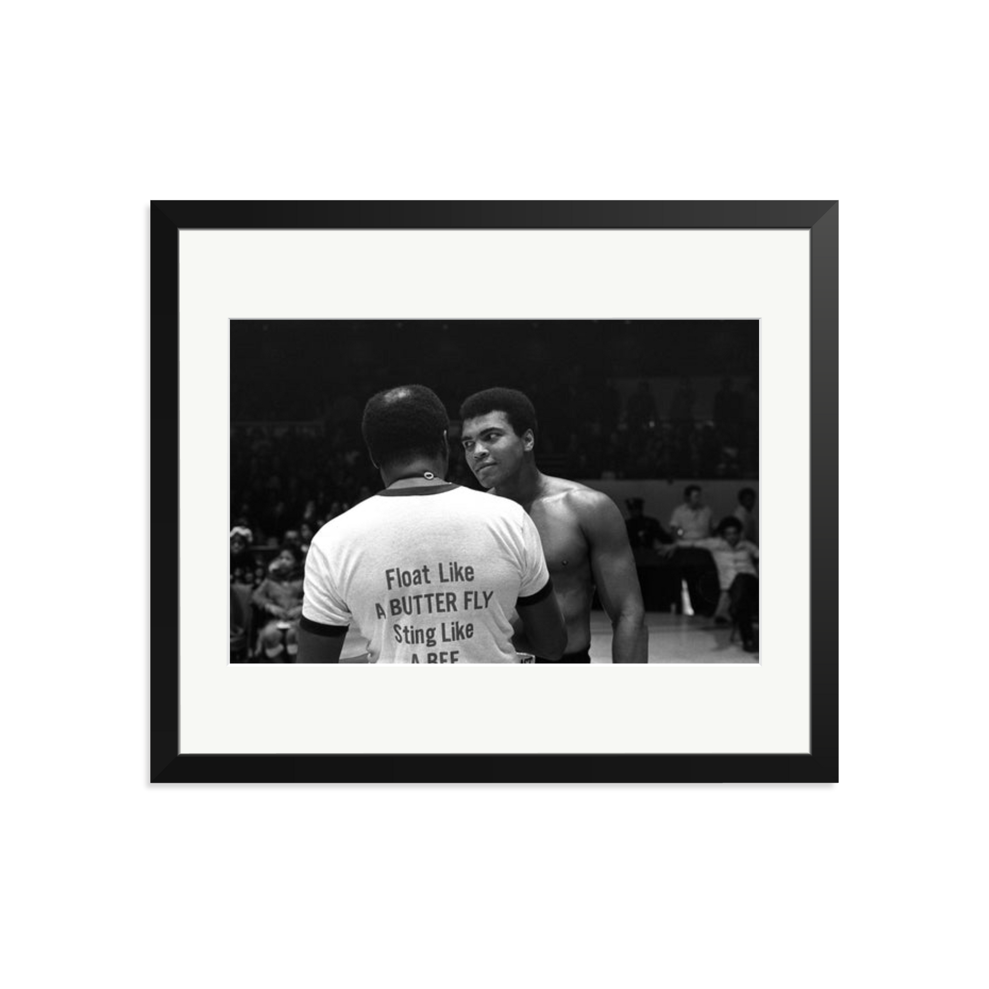 Muhammad Ali Float Like A Butterfly Framed Print Black Large