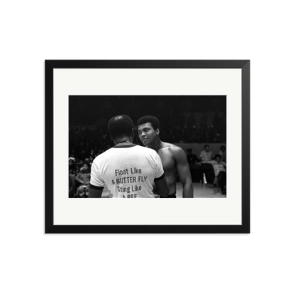 Muhammad Ali Float Like A Butterfly Framed Print Black Large