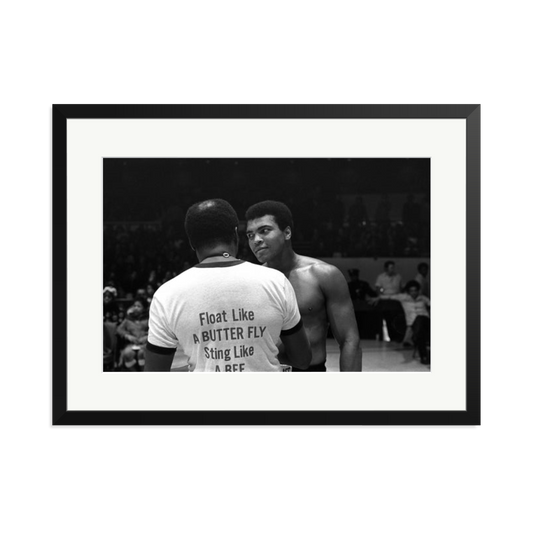 Muhammad Ali Float Like A Butterfly Framed Print
