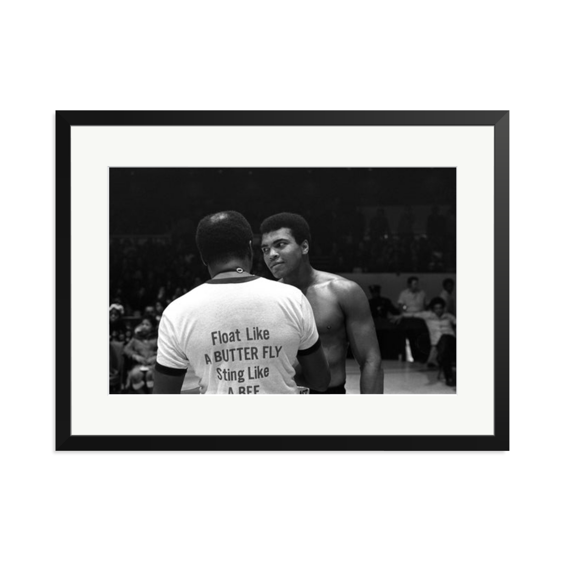 Muhammad Ali Float Like A Butterfly Framed Print Black XL