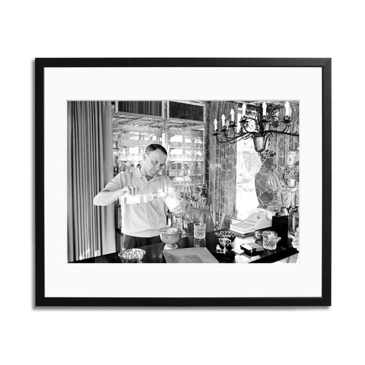 Frank Sinatra Pouring A Drink Framed Print