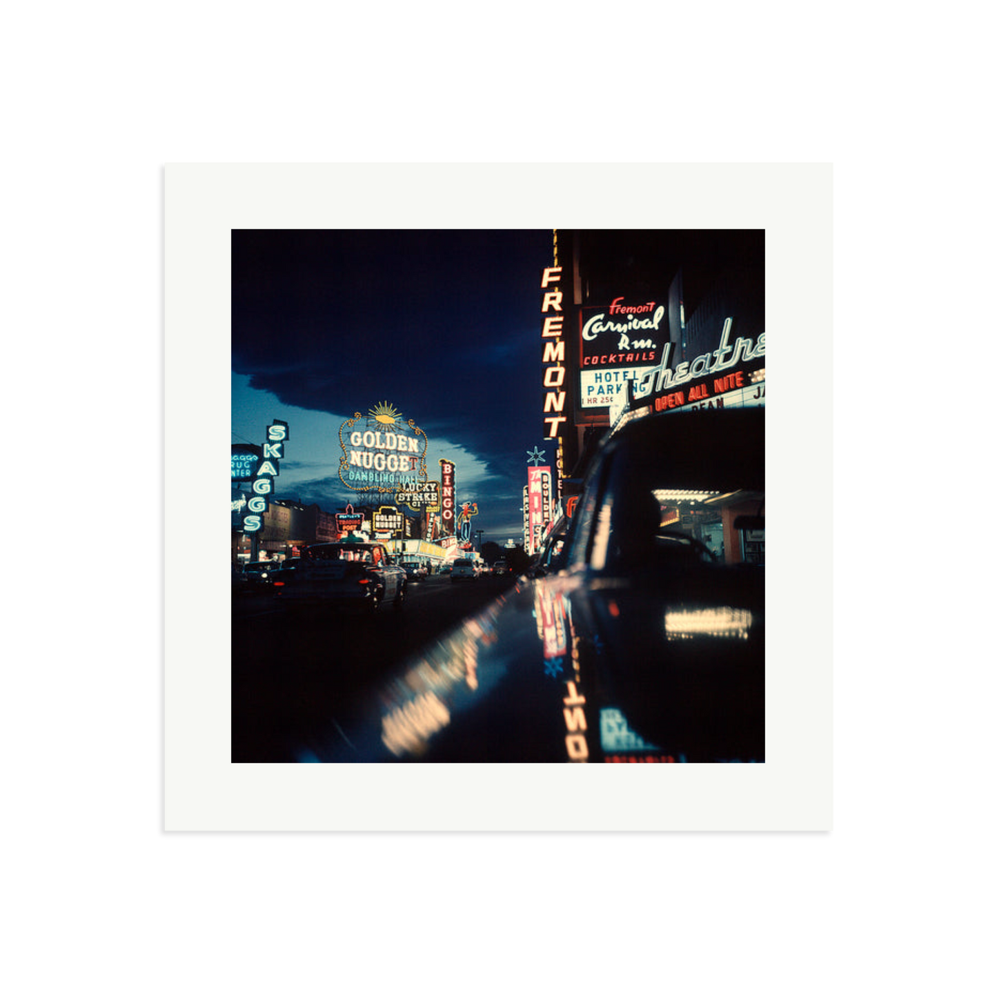 Fremont Street, Las Vegas, 1961 Framed Print Print Only Large