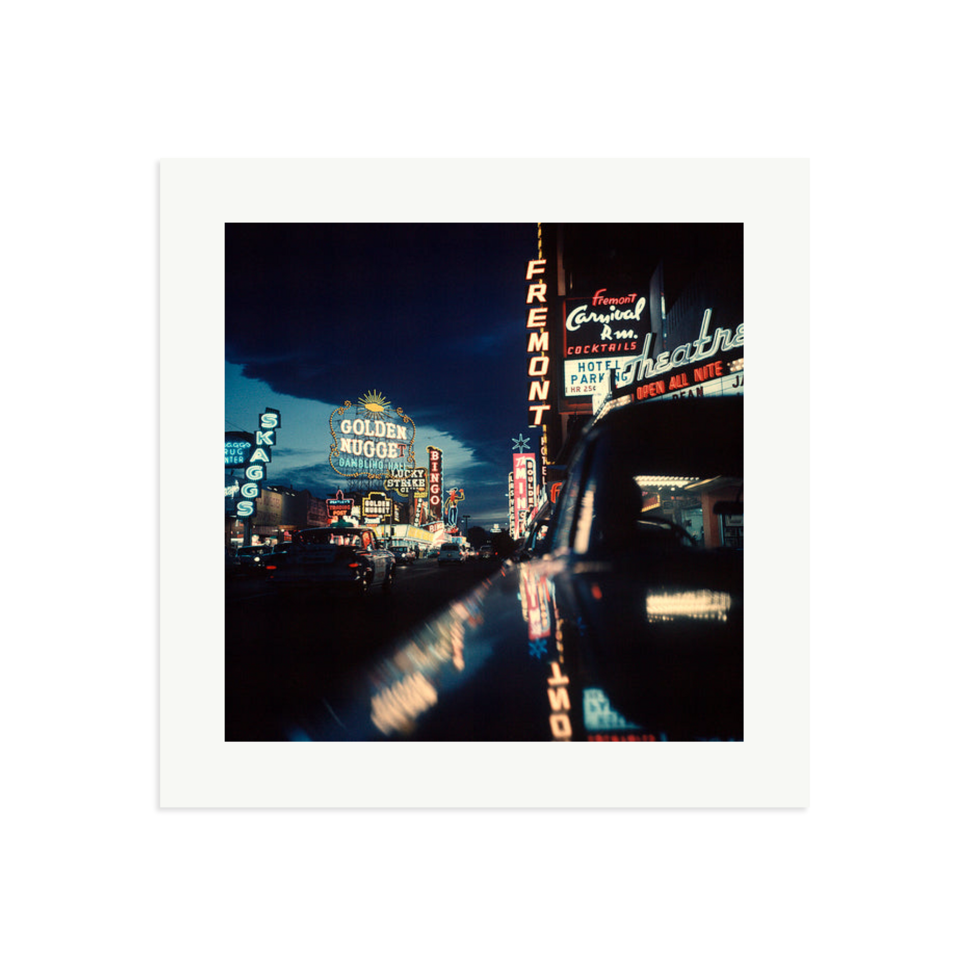 Fremont Street, Las Vegas, 1961 Framed Print Print Only Large