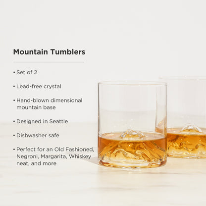 Mountain Crystal Tumblers Set