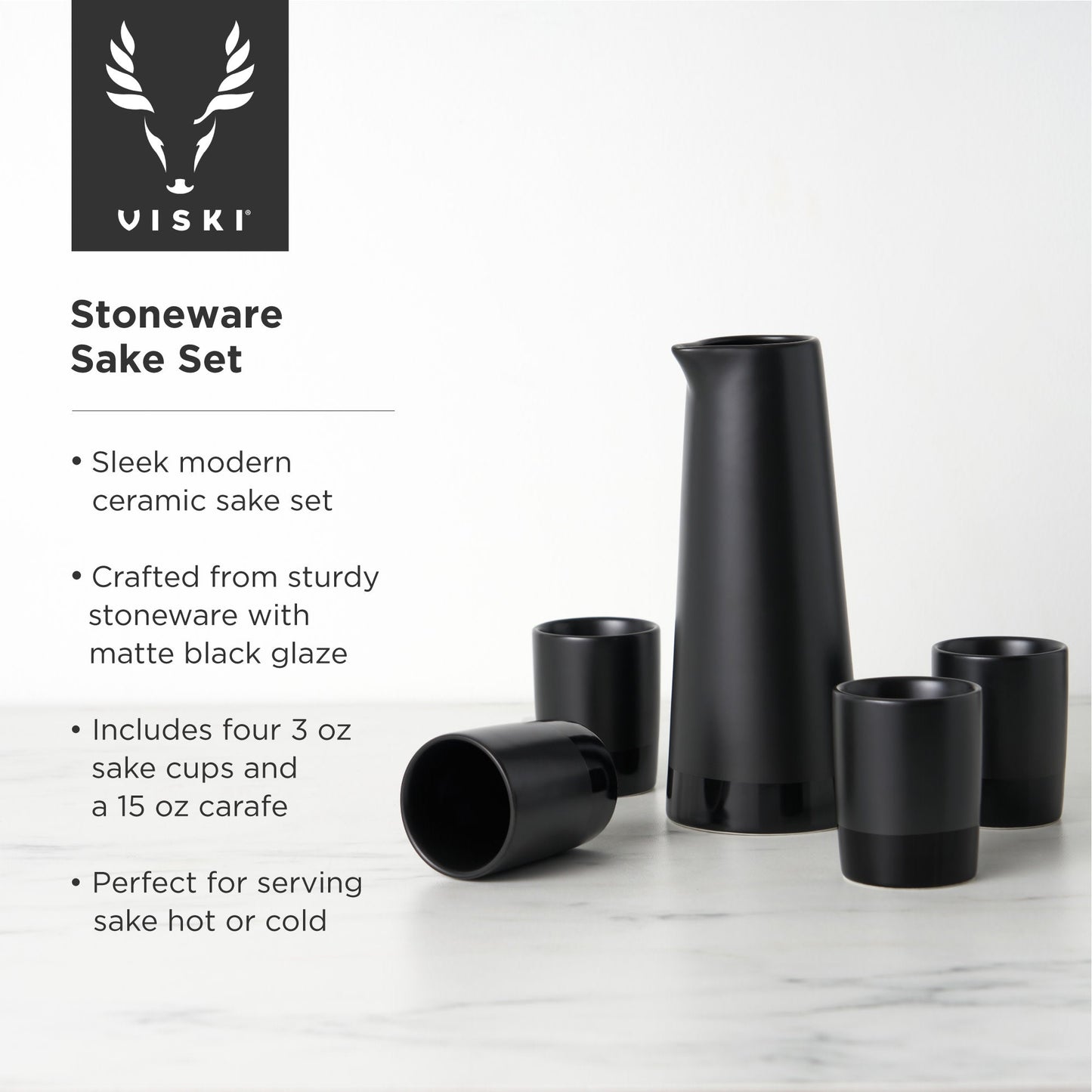 Stoneware Sake Set