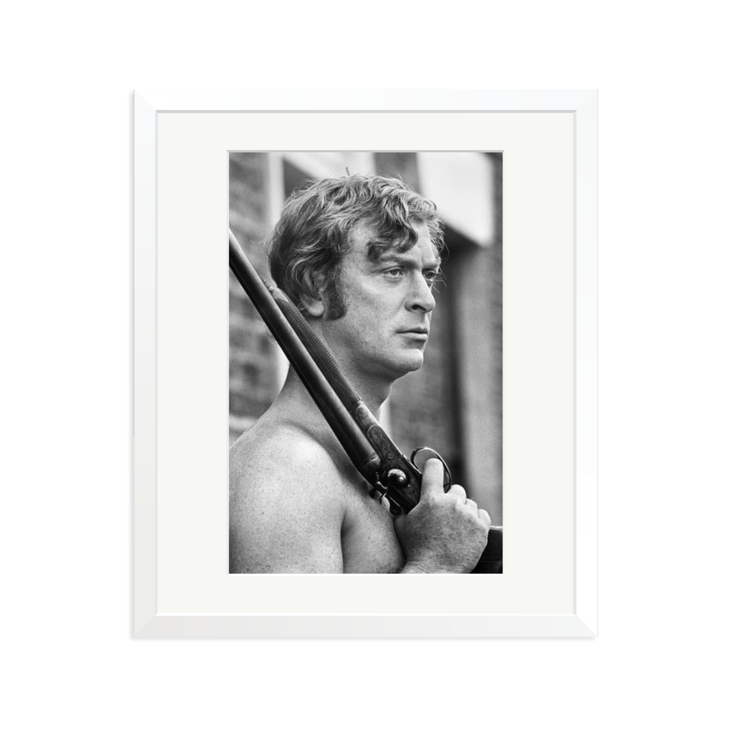 Get Carter Framed Print White Large