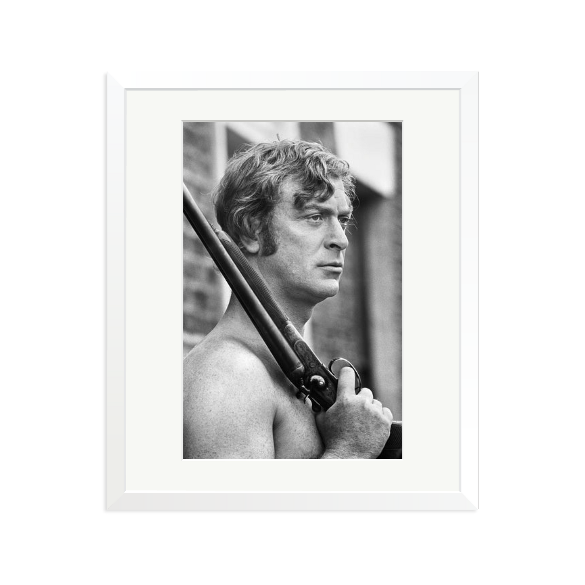Get Carter Framed Print White Large