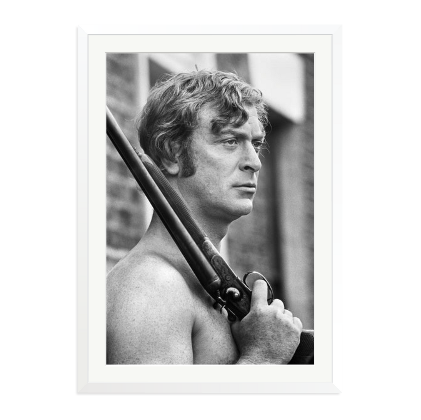 Get Carter Framed Print White XXL