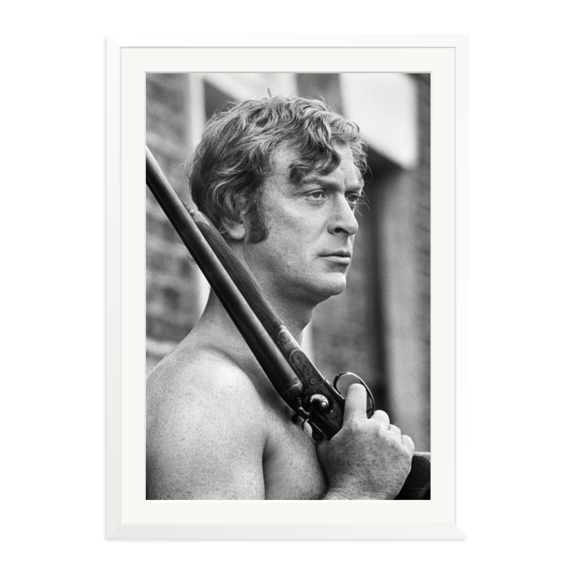 Get Carter Framed Print White XXL
