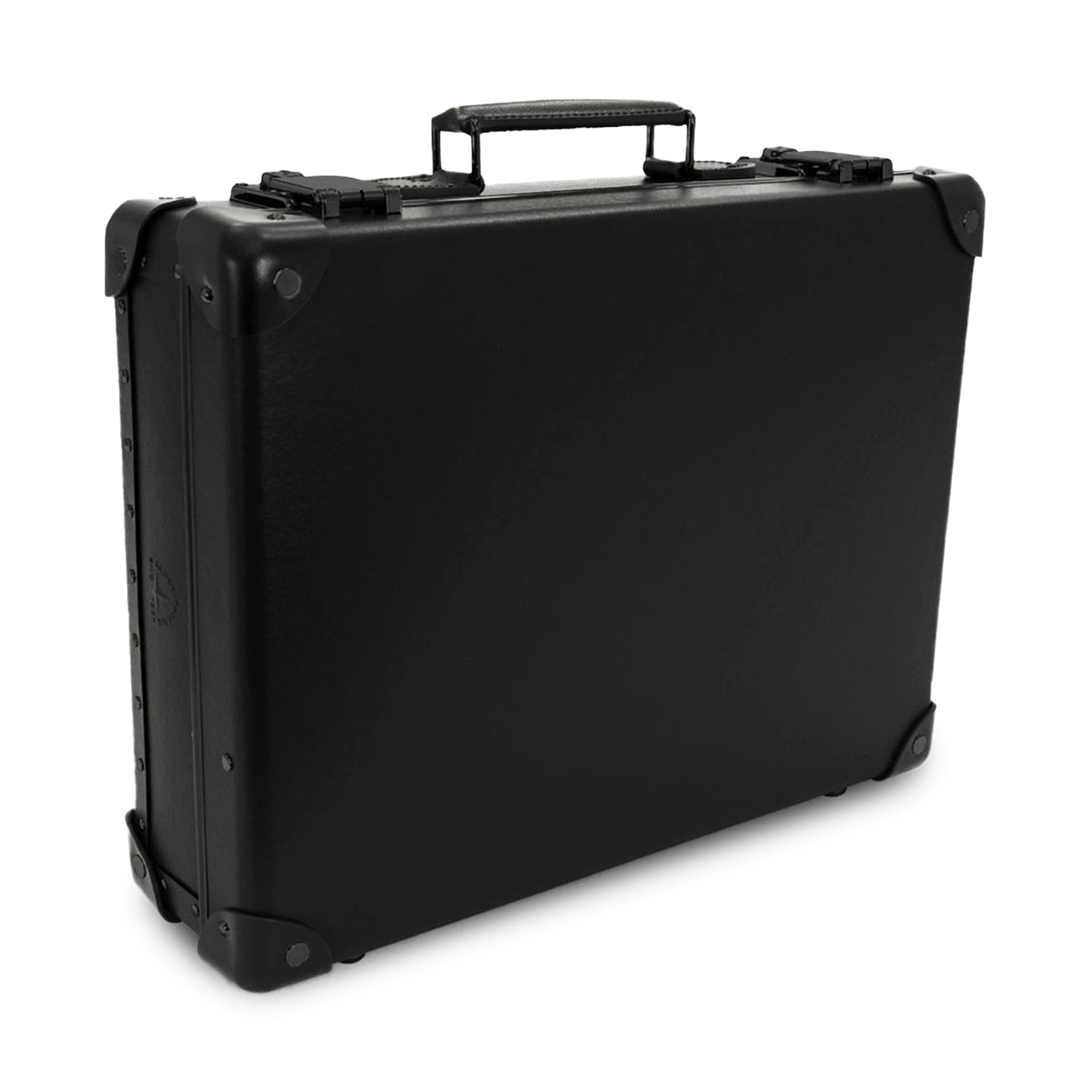 Globe-Trotter Schwarz auf Schwarz Slim Attache