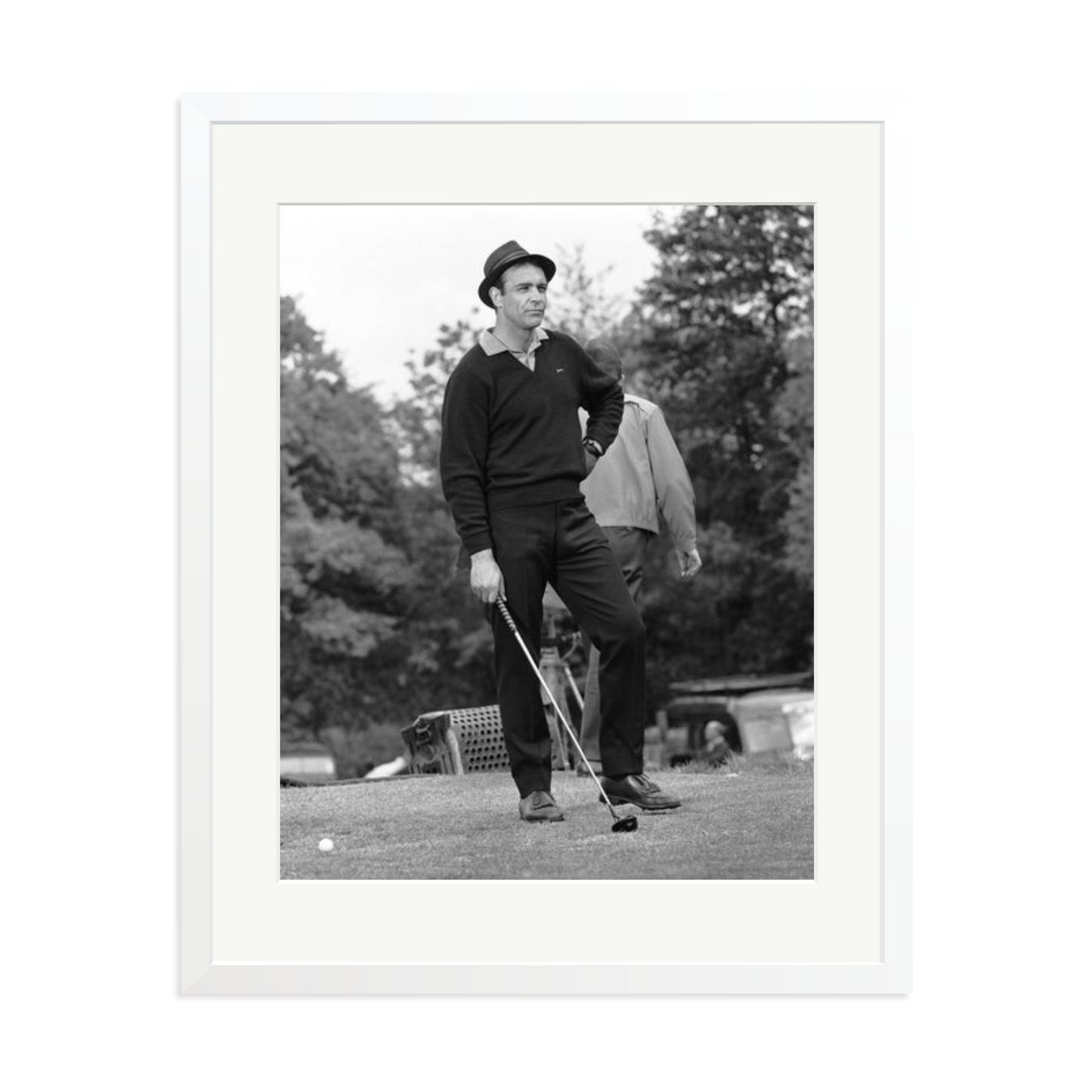 Goldfinger Golf Framed Print White XL
