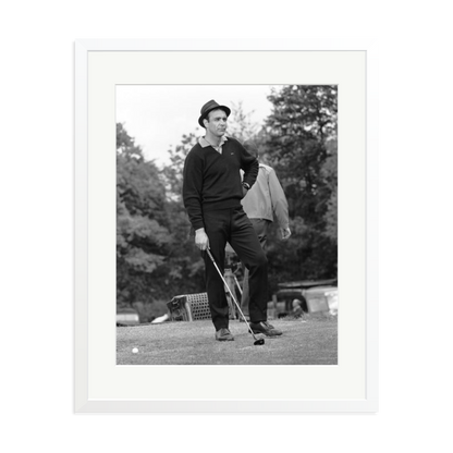 Goldfinger Golf Framed Print White XL