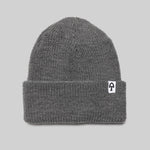 American Trench Merino Cardigan Stitch Beanie - Grey Heather