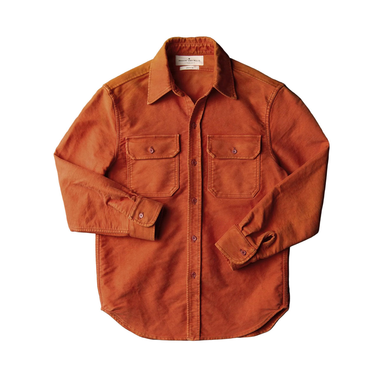 Imogene+Willie the griffin workshirt in orange