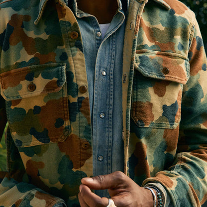 Imogene+Willie the griffin workshirt in painted camo