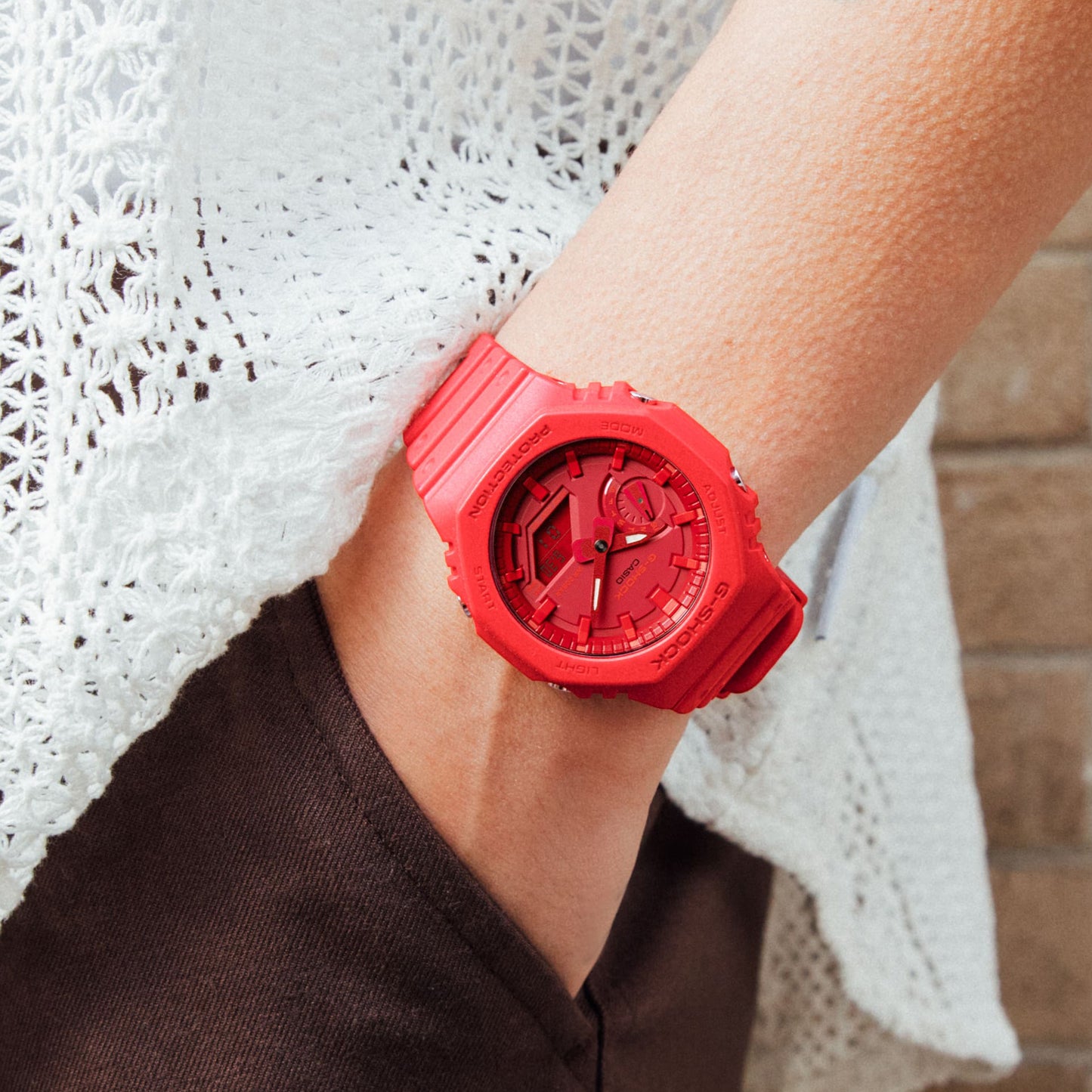 G-Shock 2100 Series All Red Ani-Digi Watch