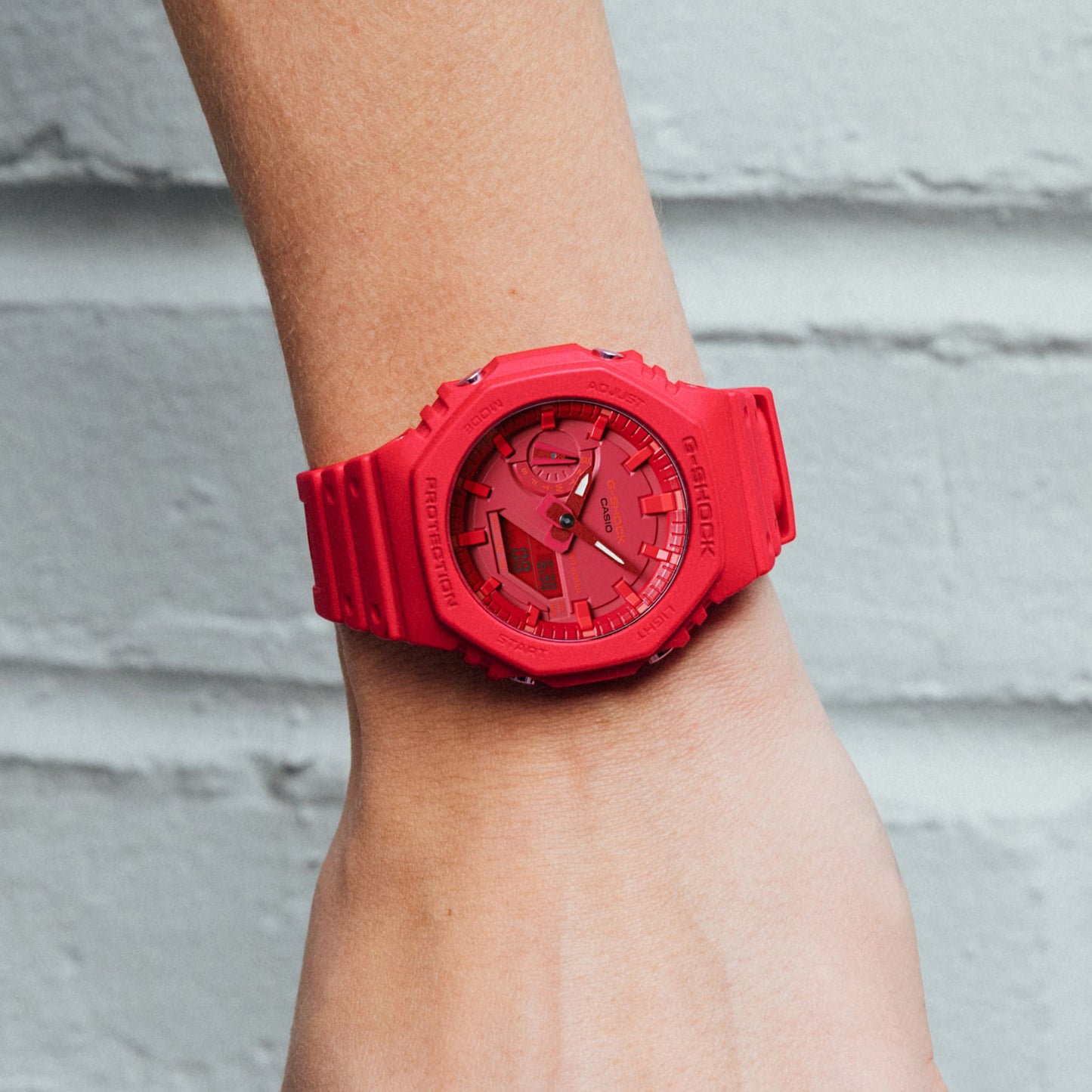 G-Shock 2100 Series All Red Ani-Digi Watch