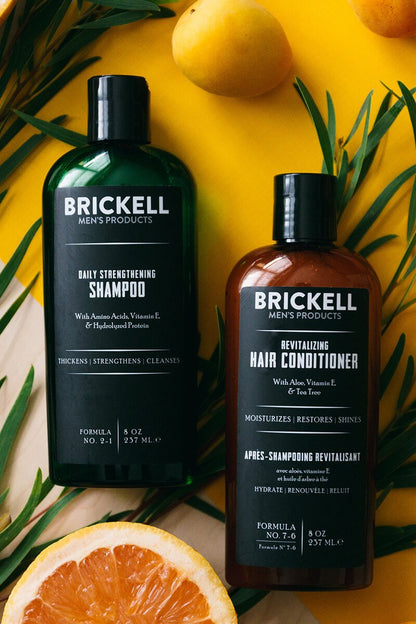 Brickell Daily Revitalizing Men's Hair Care Routine
