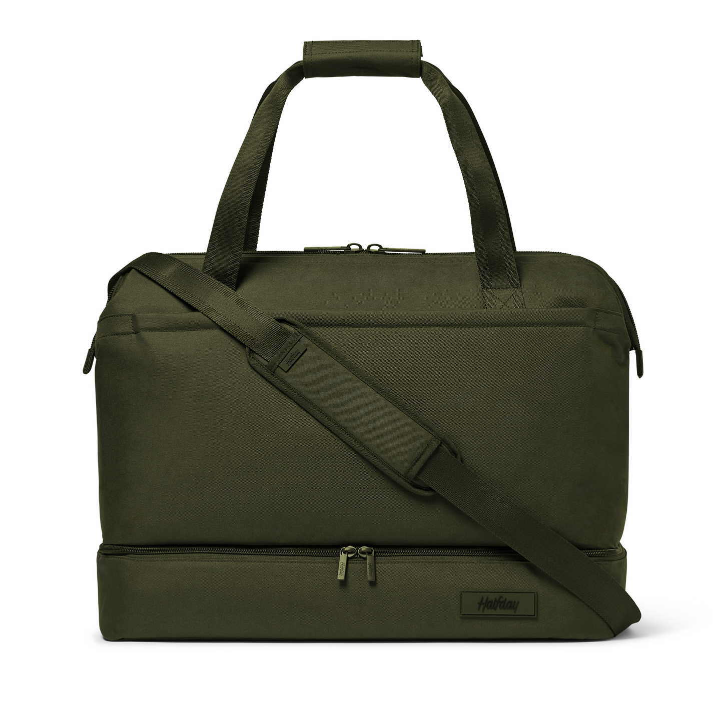 Halfday Double Decker Weekender Bag Olive