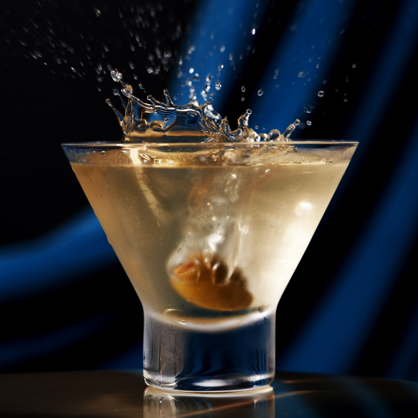 Heavy Base Crystal Martini Glasses