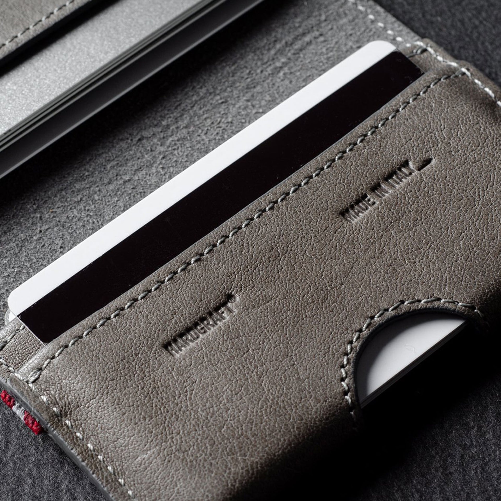 アクセサリー Hardgraft CASH CARD WALLET . OFF GREY Cash Card Wallet . Classic – hardgraft