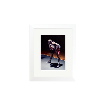 Hare Jordan Framed Print White Small
