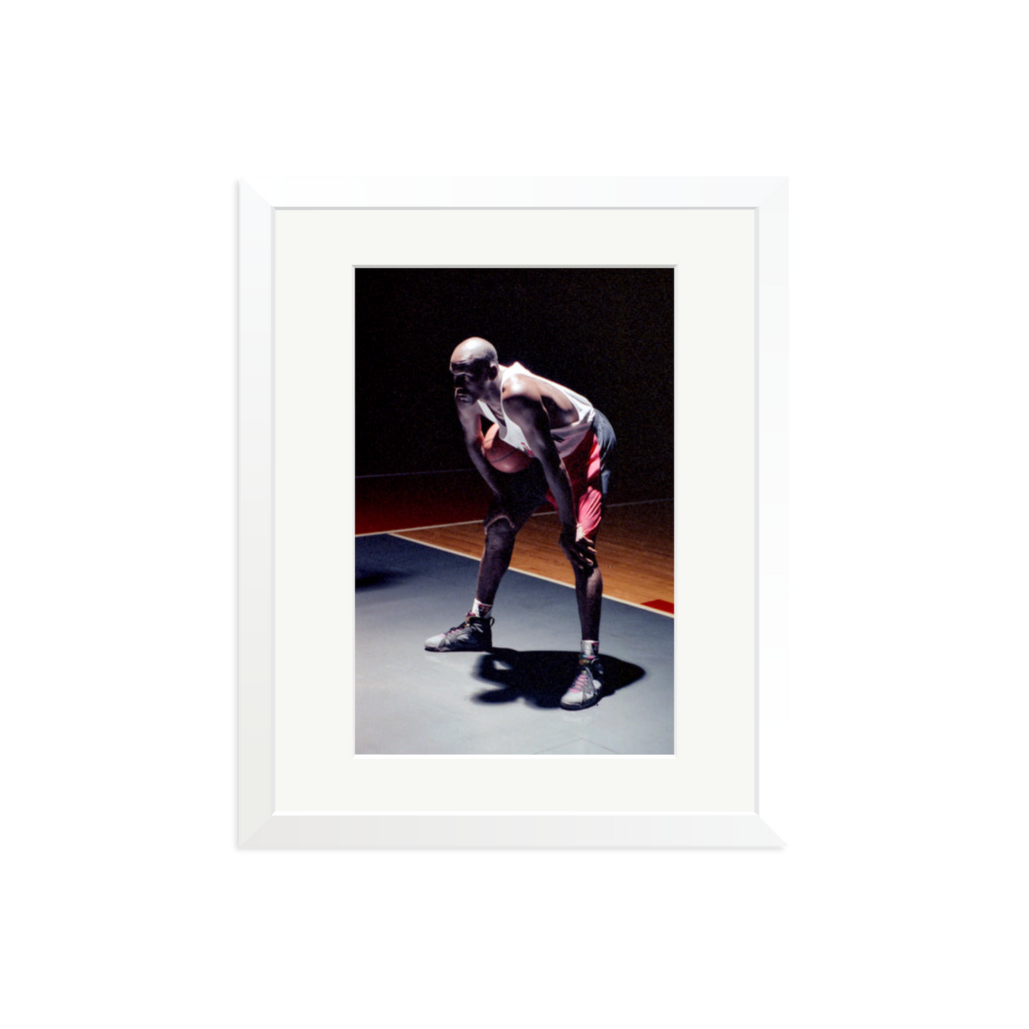 Hare Jordan Framed Print White Medium