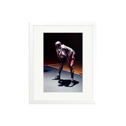 Hare Jordan Framed Print White Medium