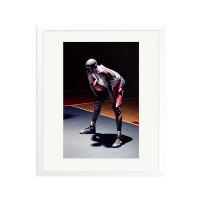 Hare Jordan Framed Print White Large