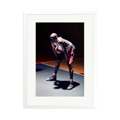 Hare Jordan Framed Print White XL