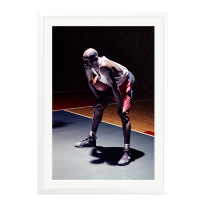 Hare Jordan Framed Print White XXL