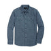 Rivay Hawker Indigo End-on-End Camp Shirt in Medium Wash - Medium Wash