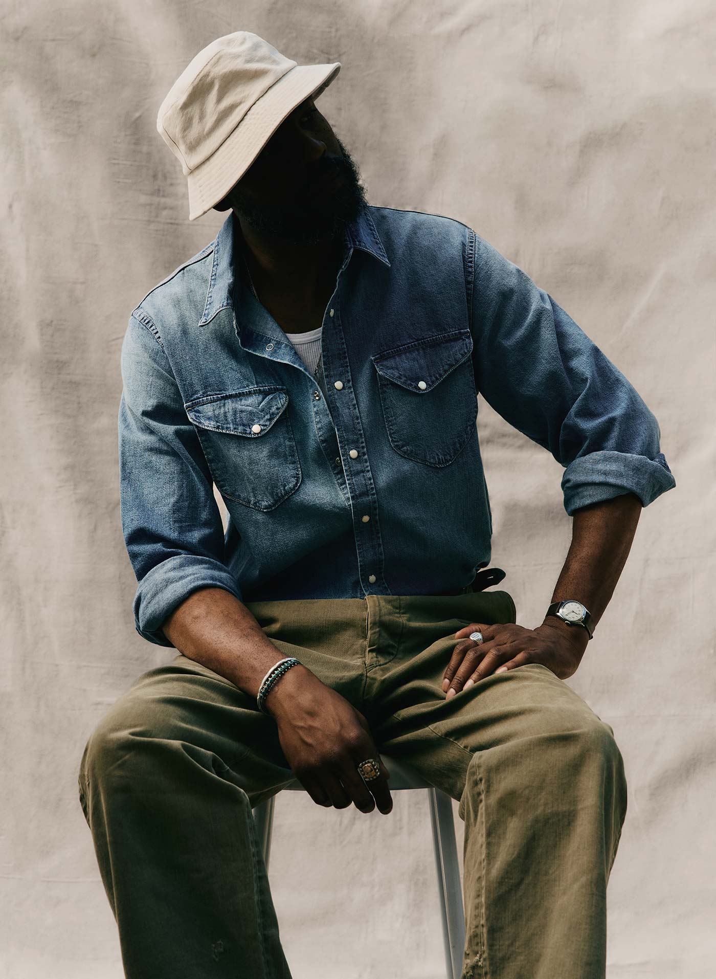 imogene + willie Hayes Washed Pearl Snap Shirt